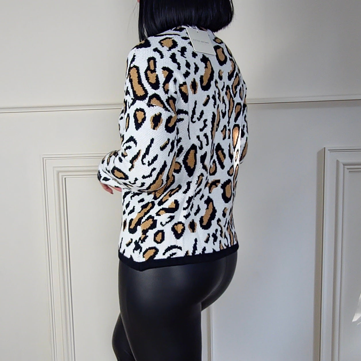 AVANA - Leopard Print Knitted Jumper