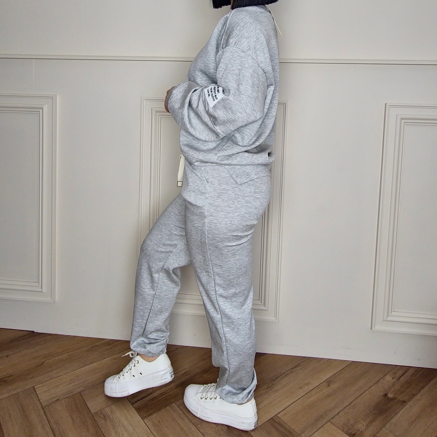 TANYA - Two Piece Co-Ord Cuffed Tracksuit Grey
