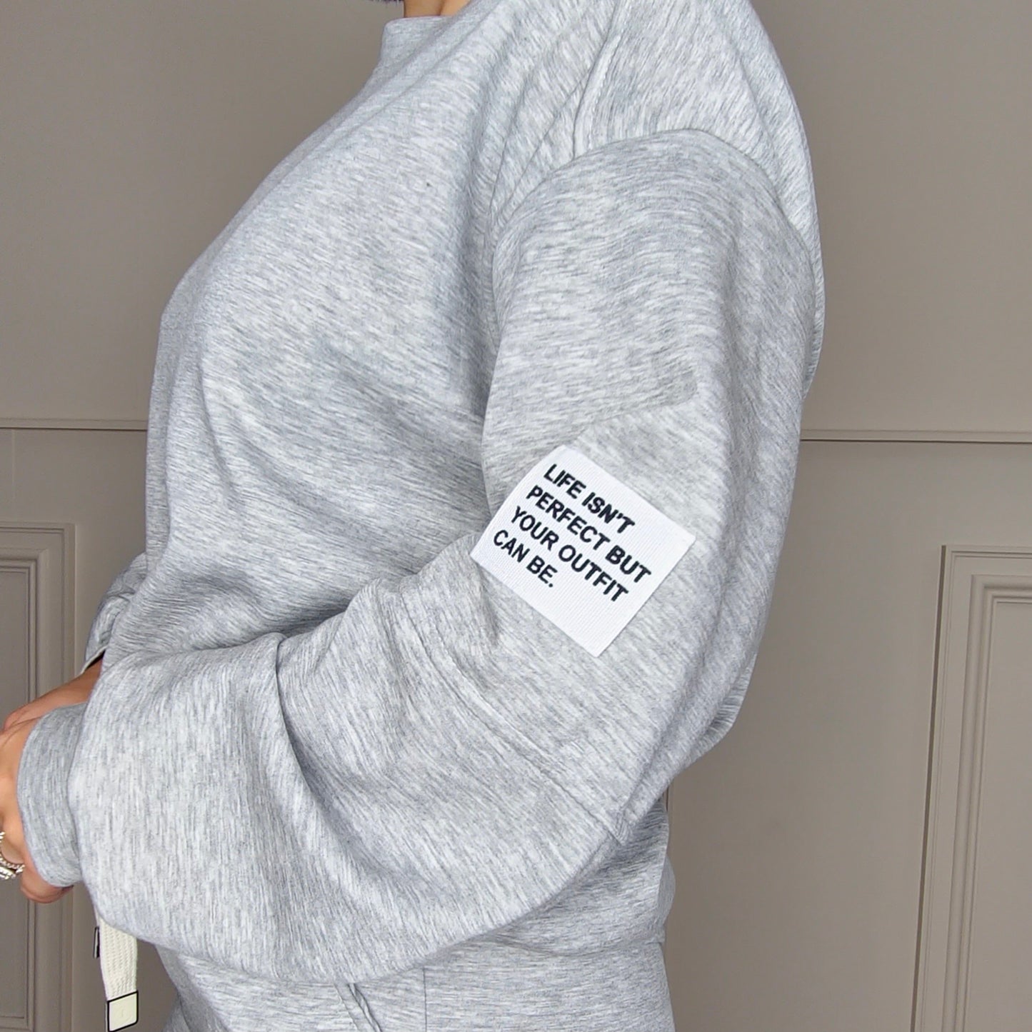 TANYA - Two Piece Co-Ord Cuffed Tracksuit Grey