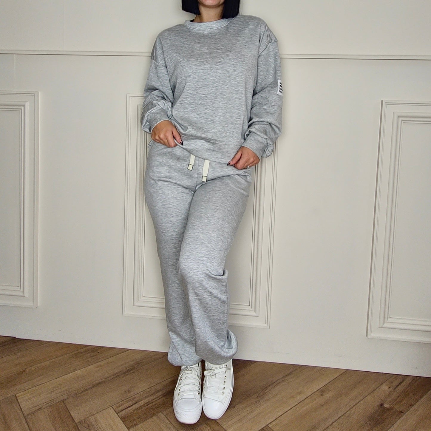 TANYA - Two Piece Co-Ord Cuffed Tracksuit Grey