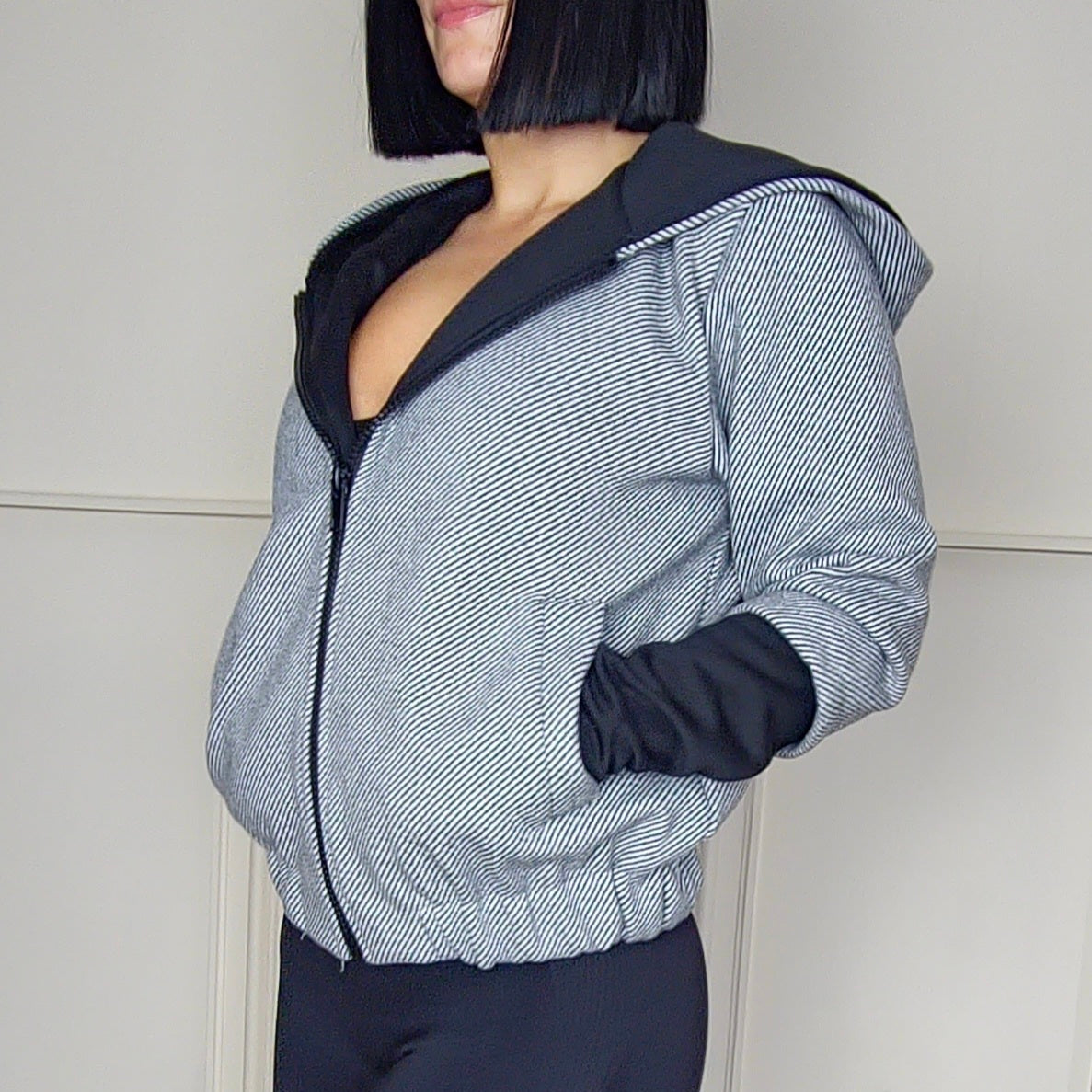 BRIANNA - Hooded Bomber Jacket