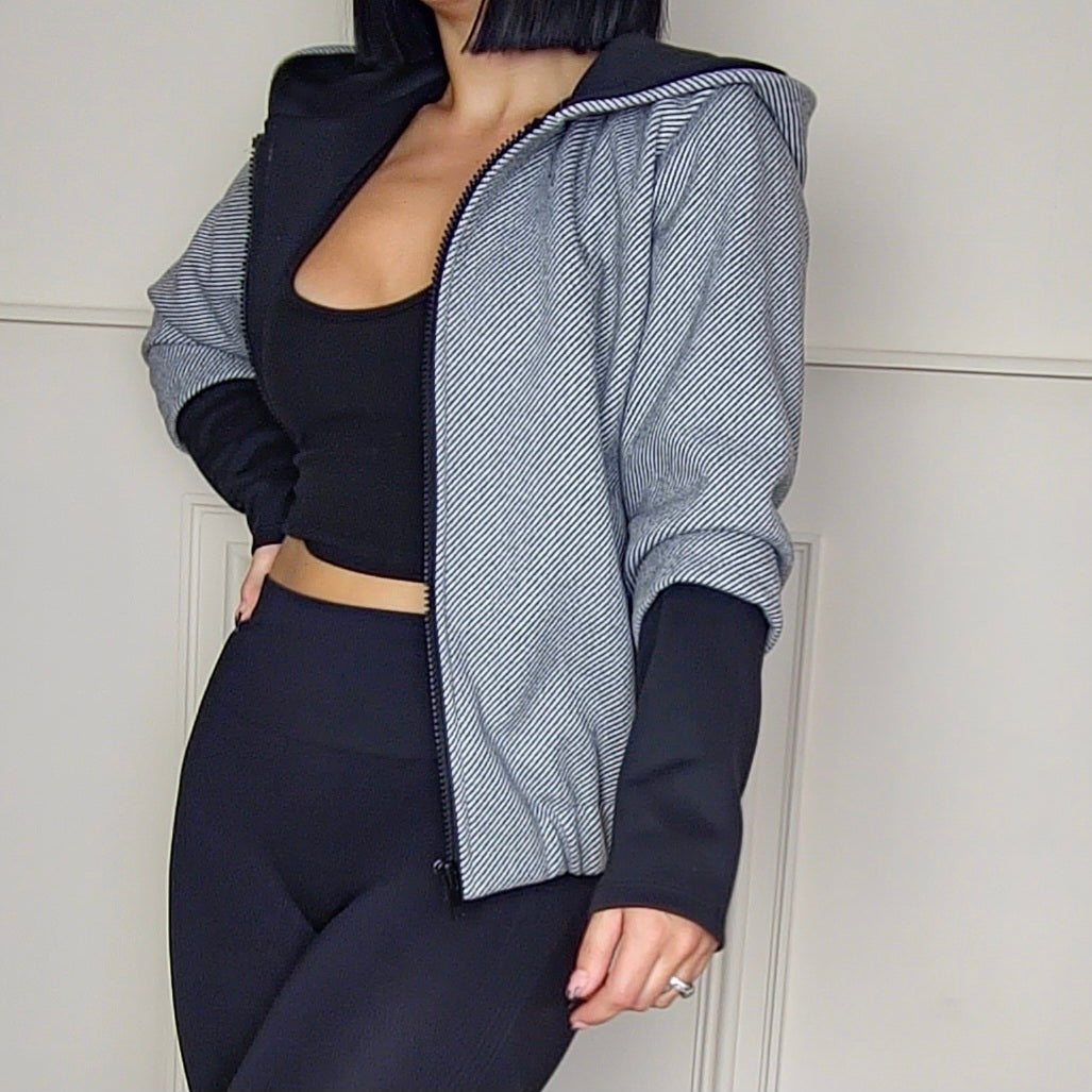 BRIANNA - Hooded Bomber Jacket