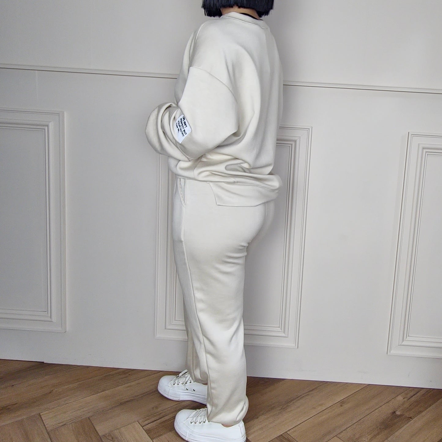 TANYA - Two Piece Co-Ord Cuffed Tracksuit Stone