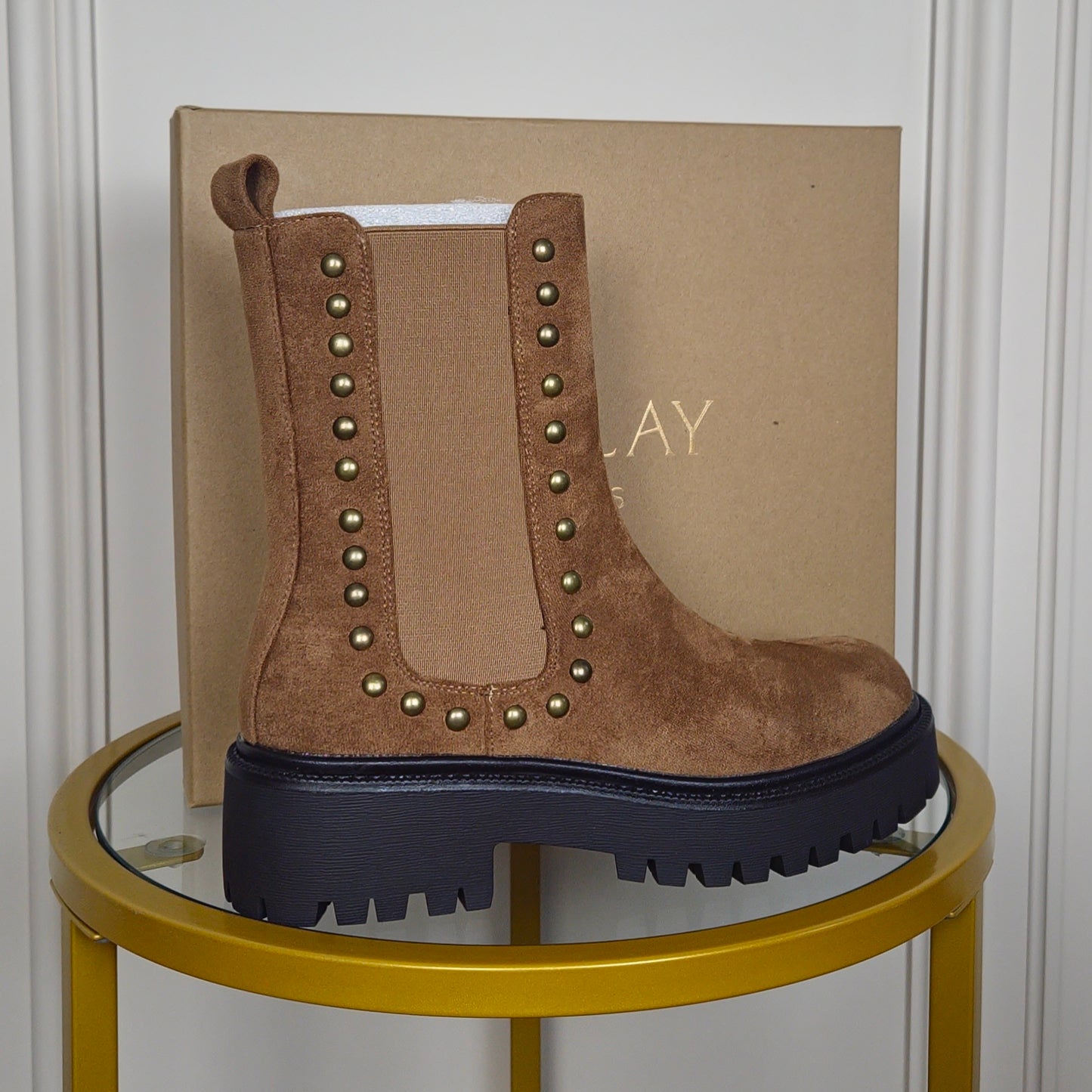 LANIE - Studded Chunky Chelsea Boot