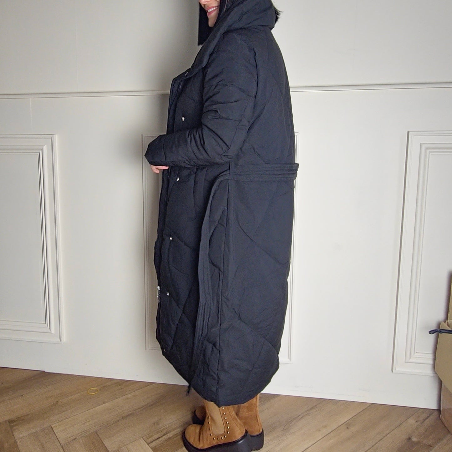 MAISIE - Long Puffer Coat With Removable Fur