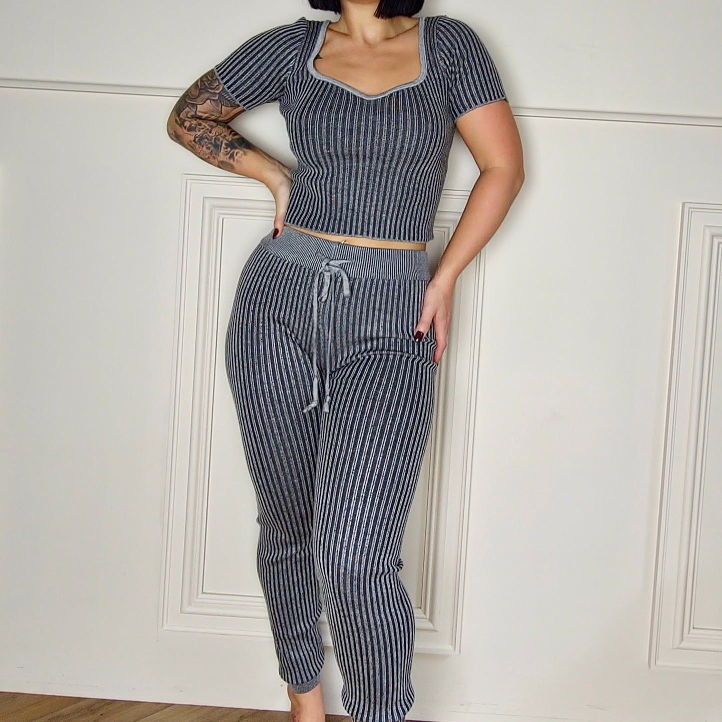 GINA - Ribbed Top & Joggers Co-ord Set