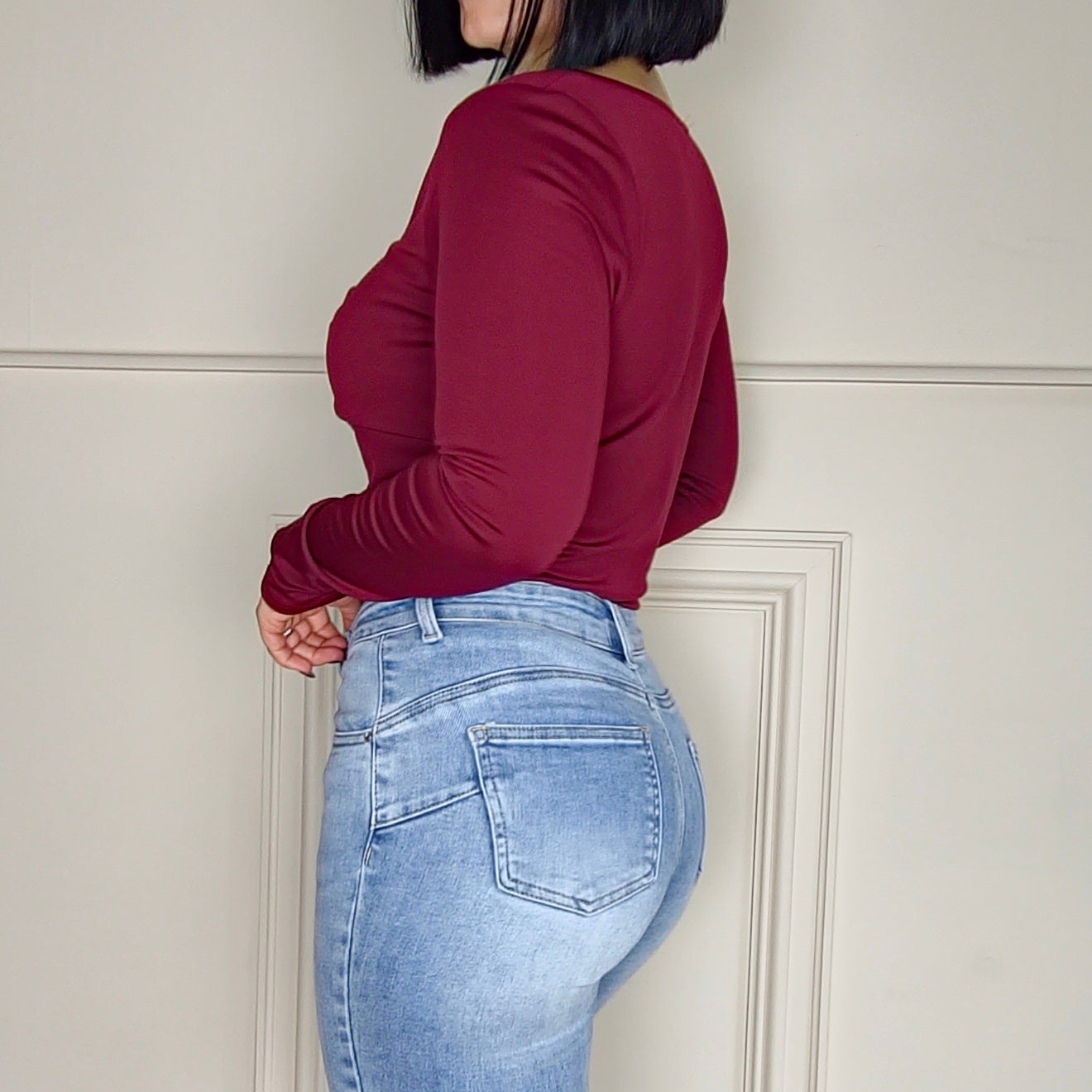 FLORRIE - Gold Clasp Top Wine