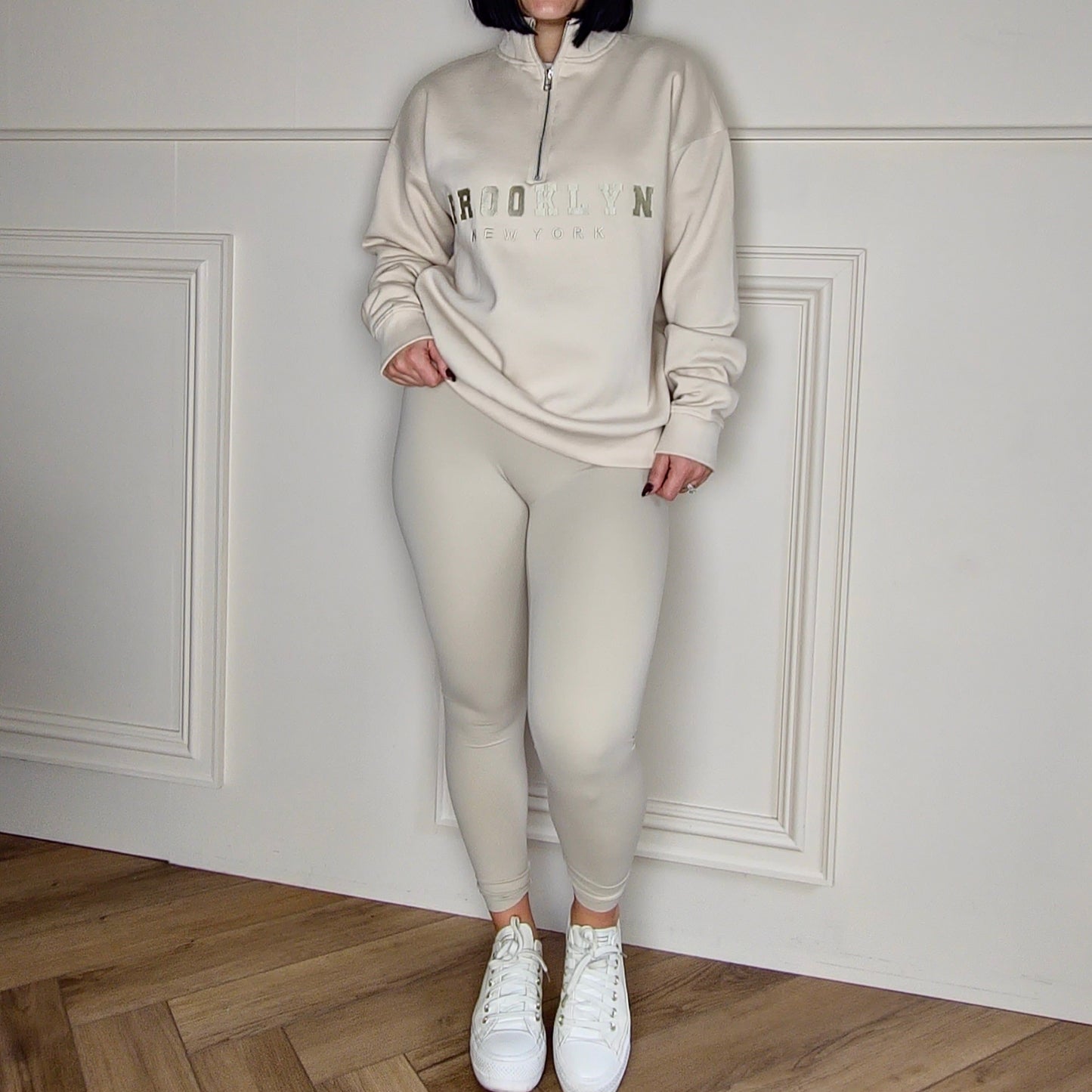 TALIA - High Waisted Sculpting Energy Leggings Cream