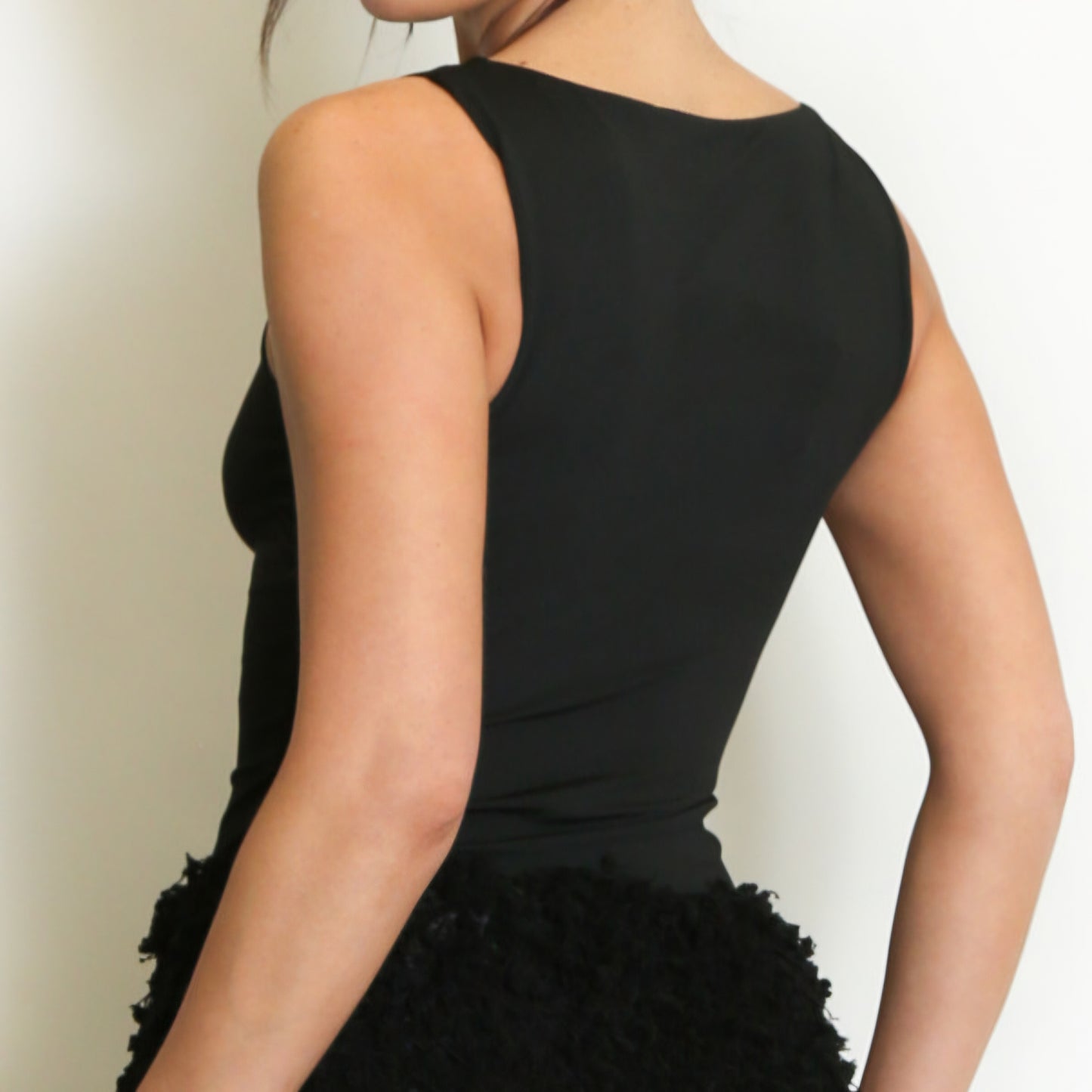 WILLOW - Gold Detail Square Neck Top