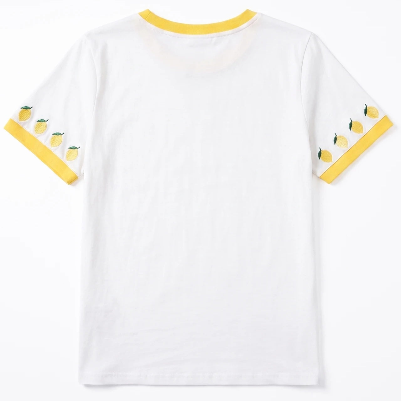 BONNIE - Embroided Lemon Detail Tee