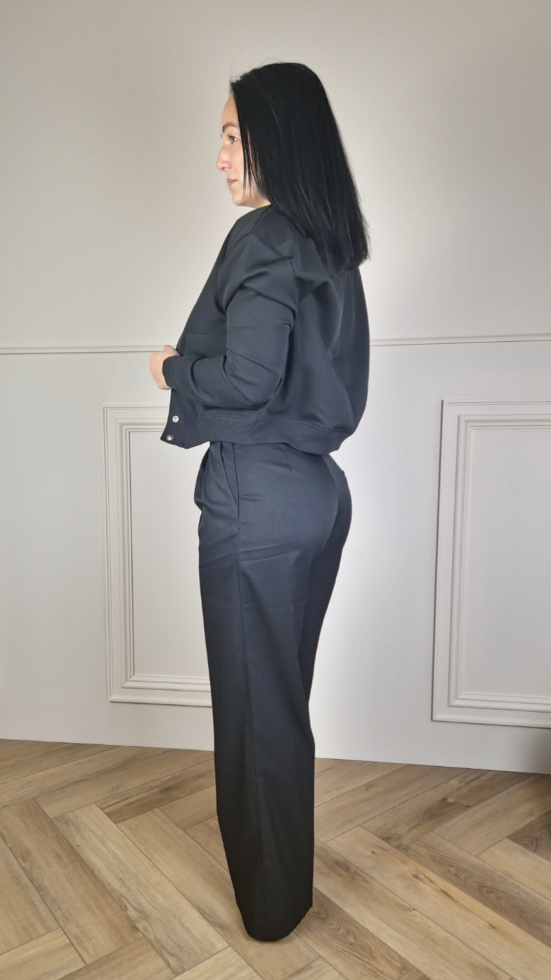 BETH - Cropped Bomber Jacket