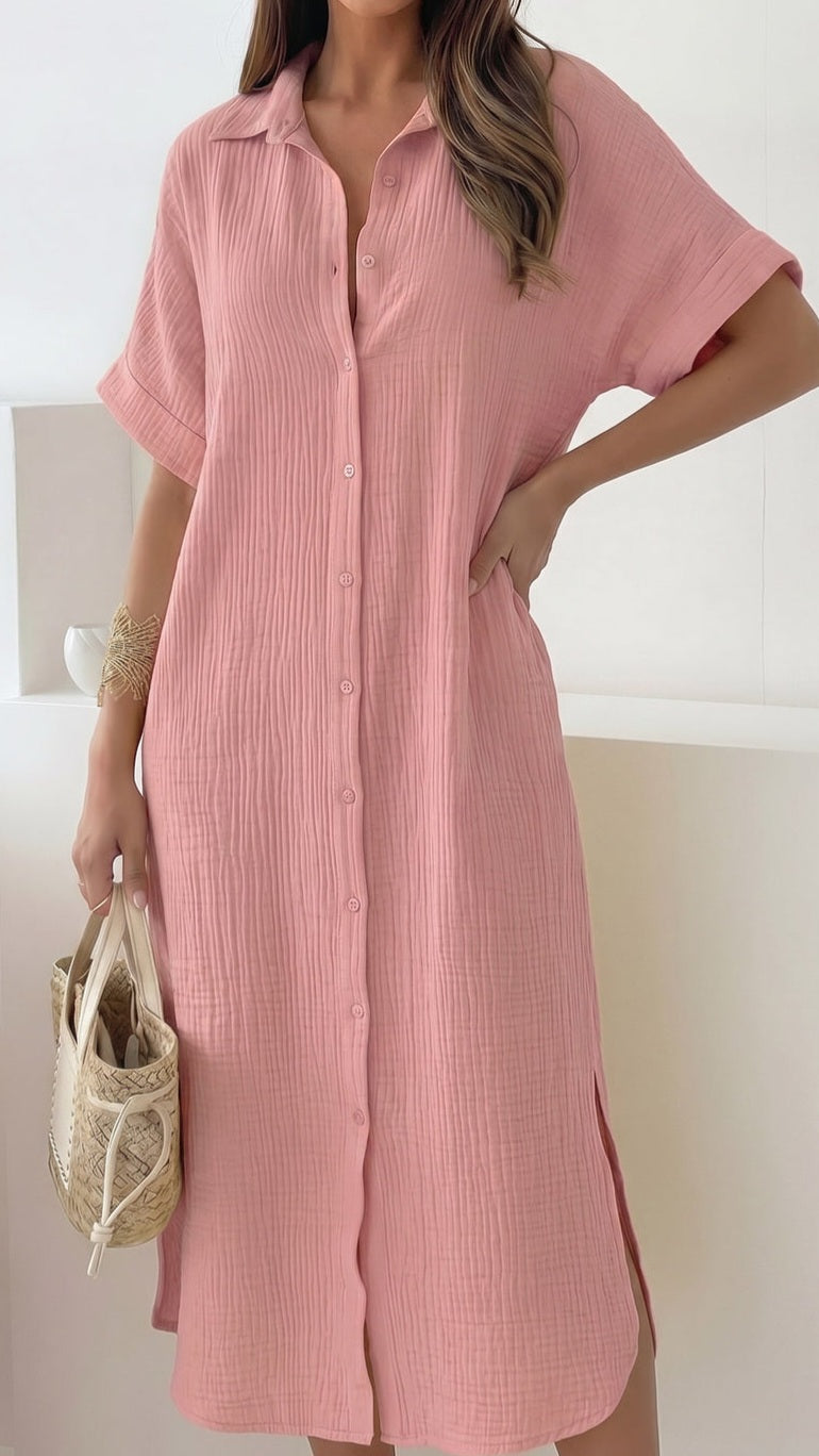 ARYA - Oversized Pocket Cotton Dress