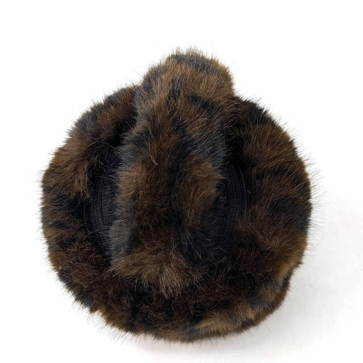 GISELLE - Fold Up Faux Fur Leopard Print Ear Muffs