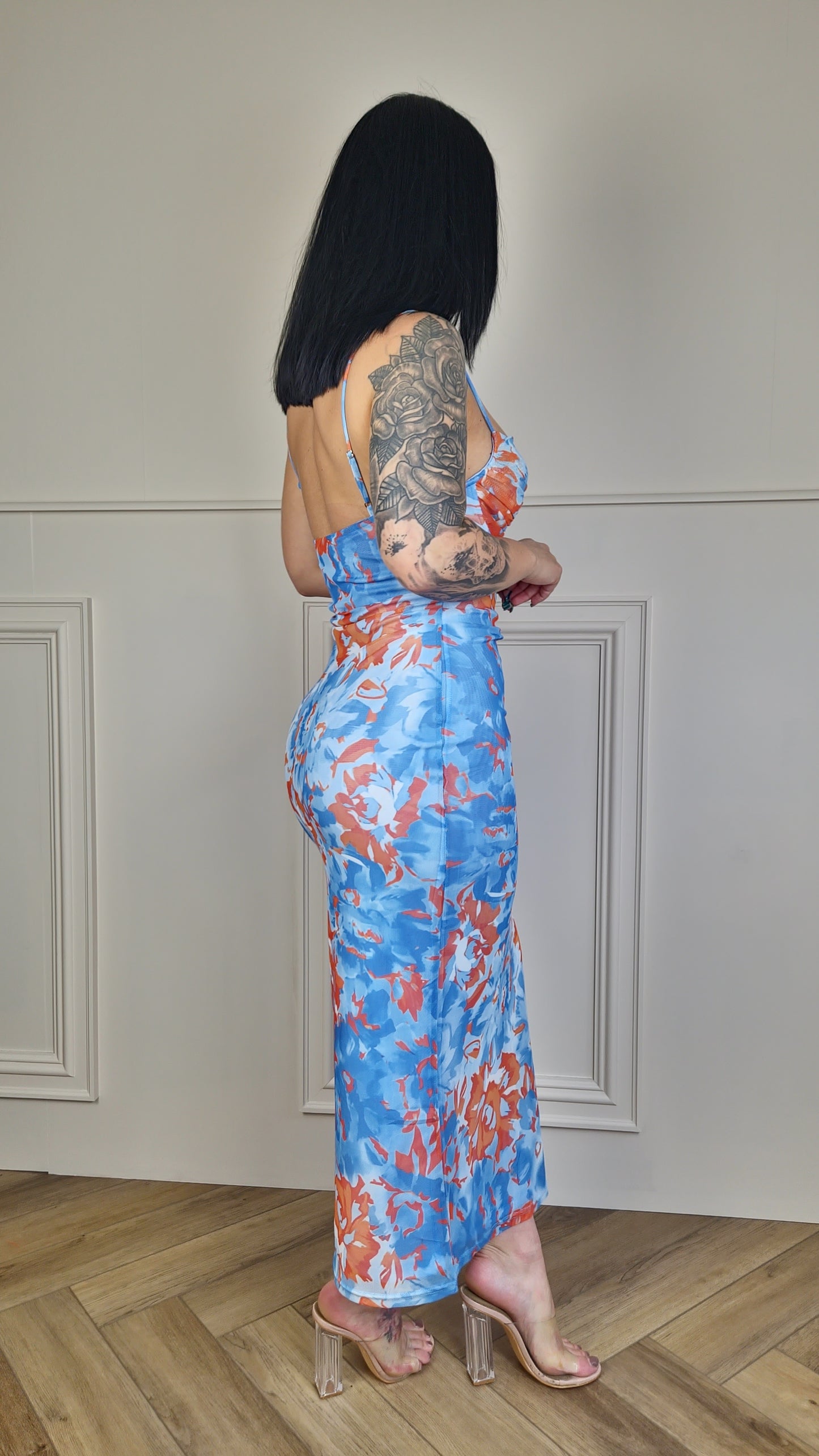 ROWAN - Tie Dye Print Midi Dress