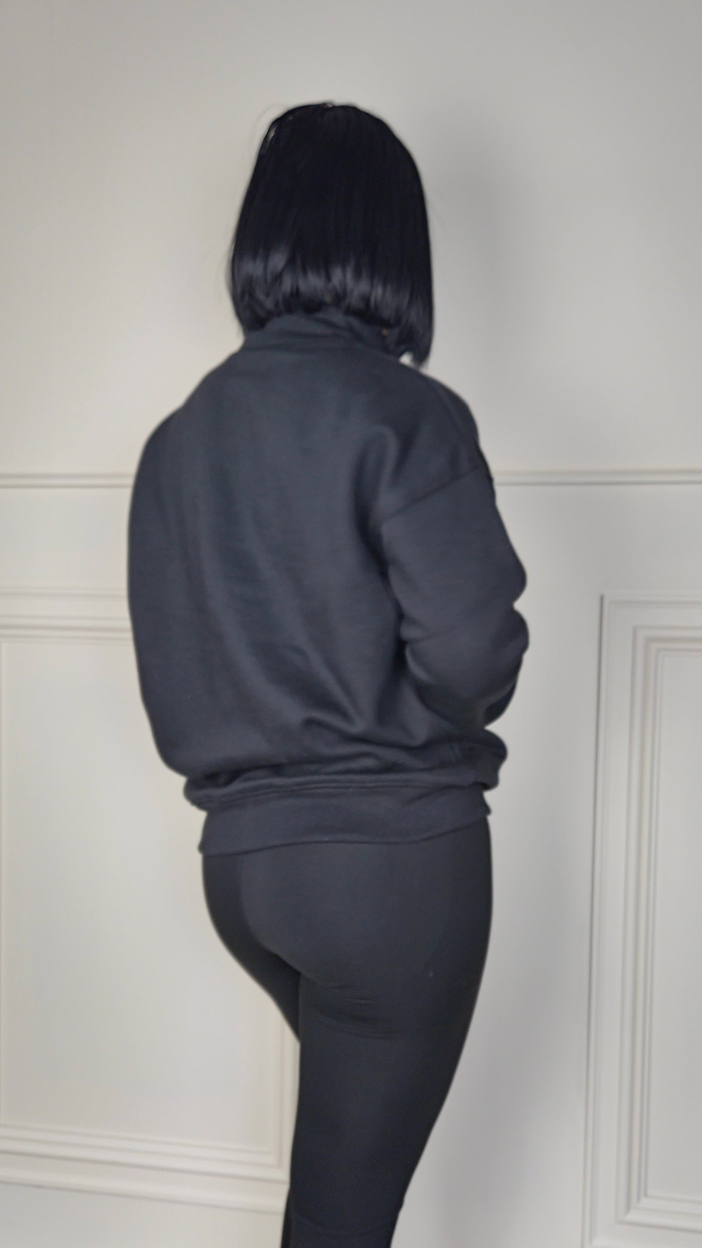 BROOKLYN - Half Zip Sweatshirt Black