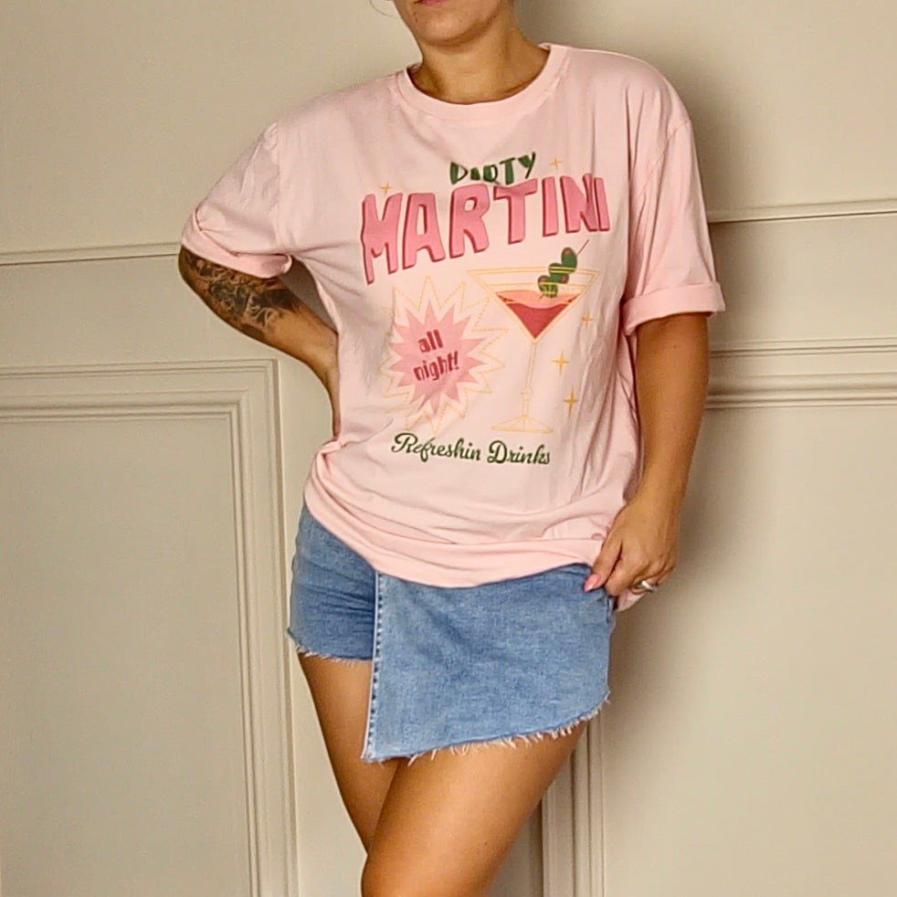 DIRTY MARTINI - 100% Cotton Oversized Tee