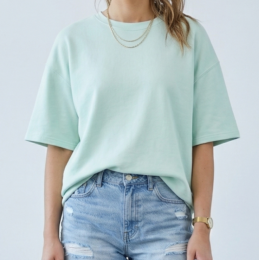 JOANNA - Ultra Soft Oversized Tee Mint