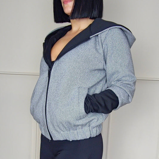 BRIANNA - Hooded Bomber Jacket