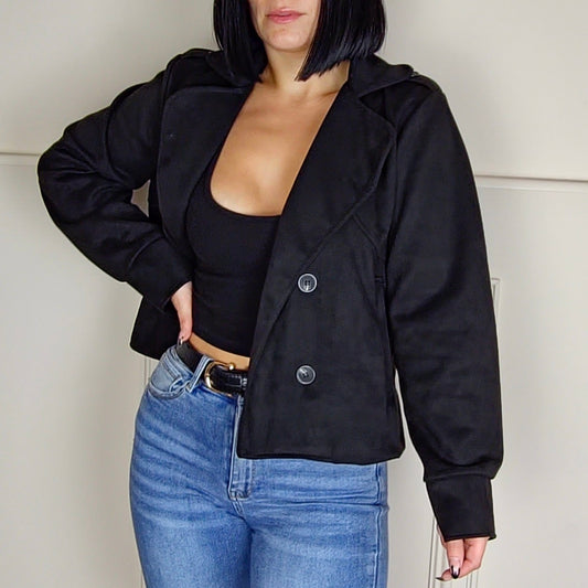 CHERYL - Suedette Pocket Detail Jacket