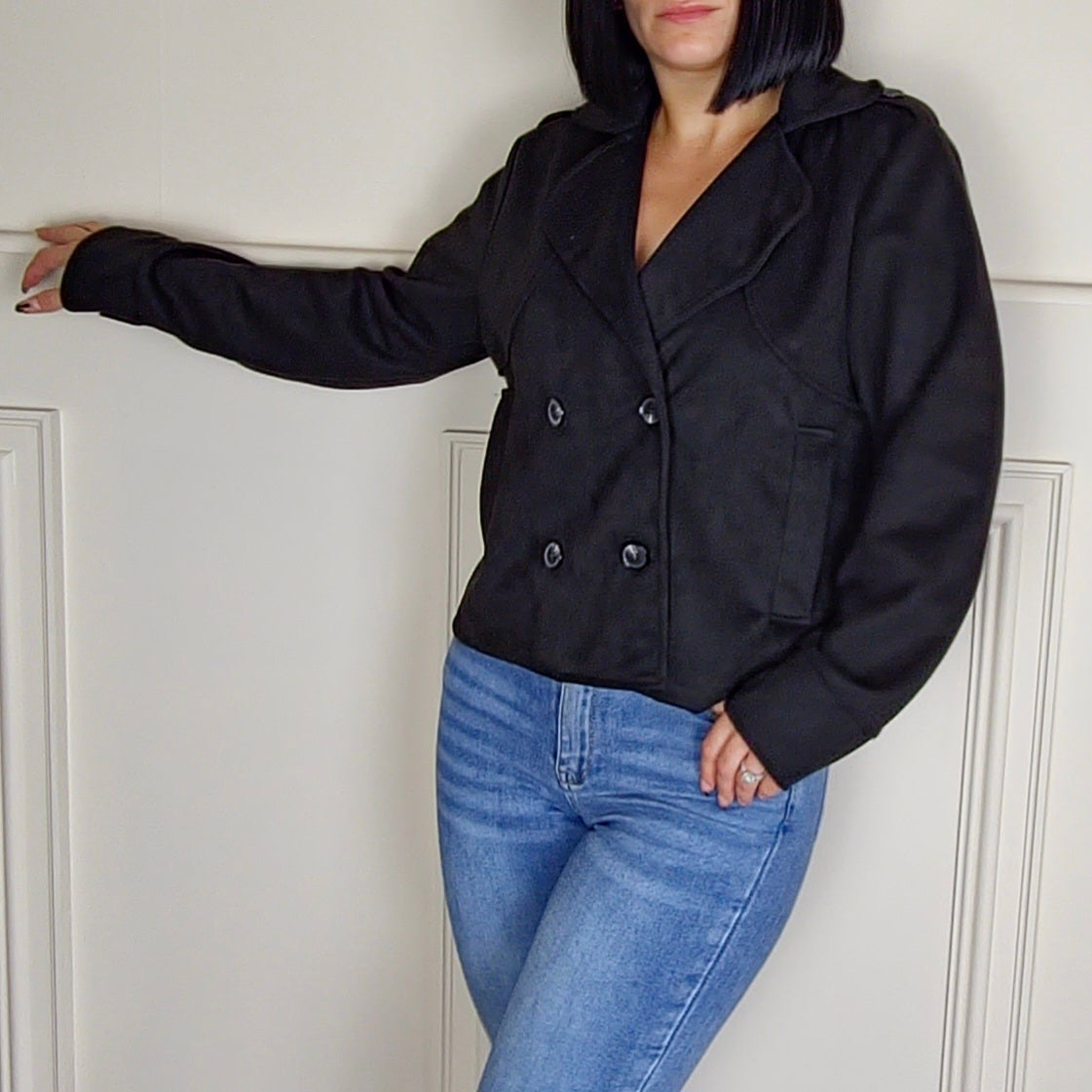 CHERYL - Suedette Pocket Detail Jacket