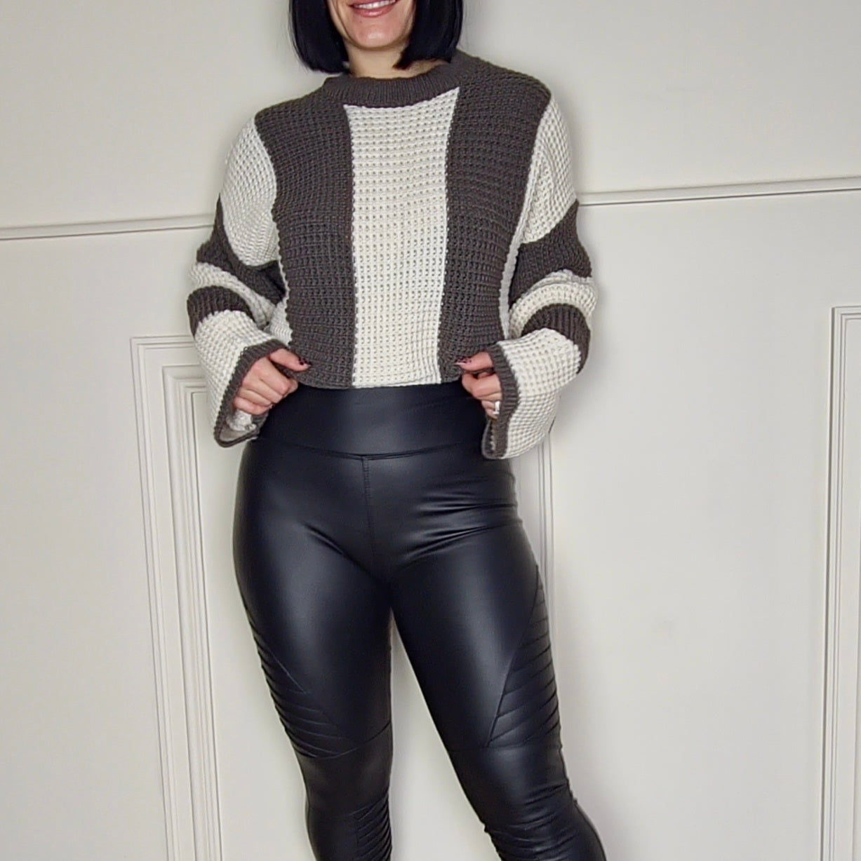 REYANA - Striped Wide Sleeve Jumper