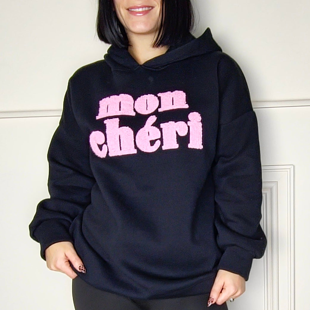 Mon Chéri - Oversized Fleece Lined Hoodie