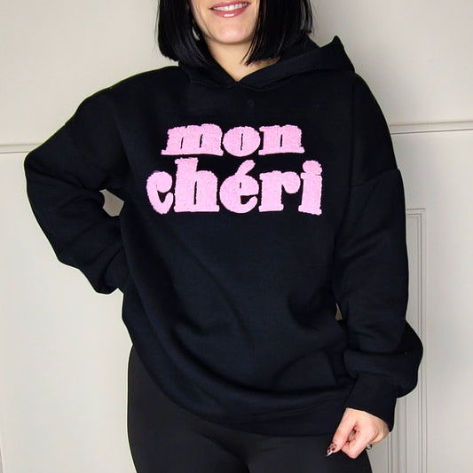 Mon Chéri - Oversized Fleece Lined Hoodie