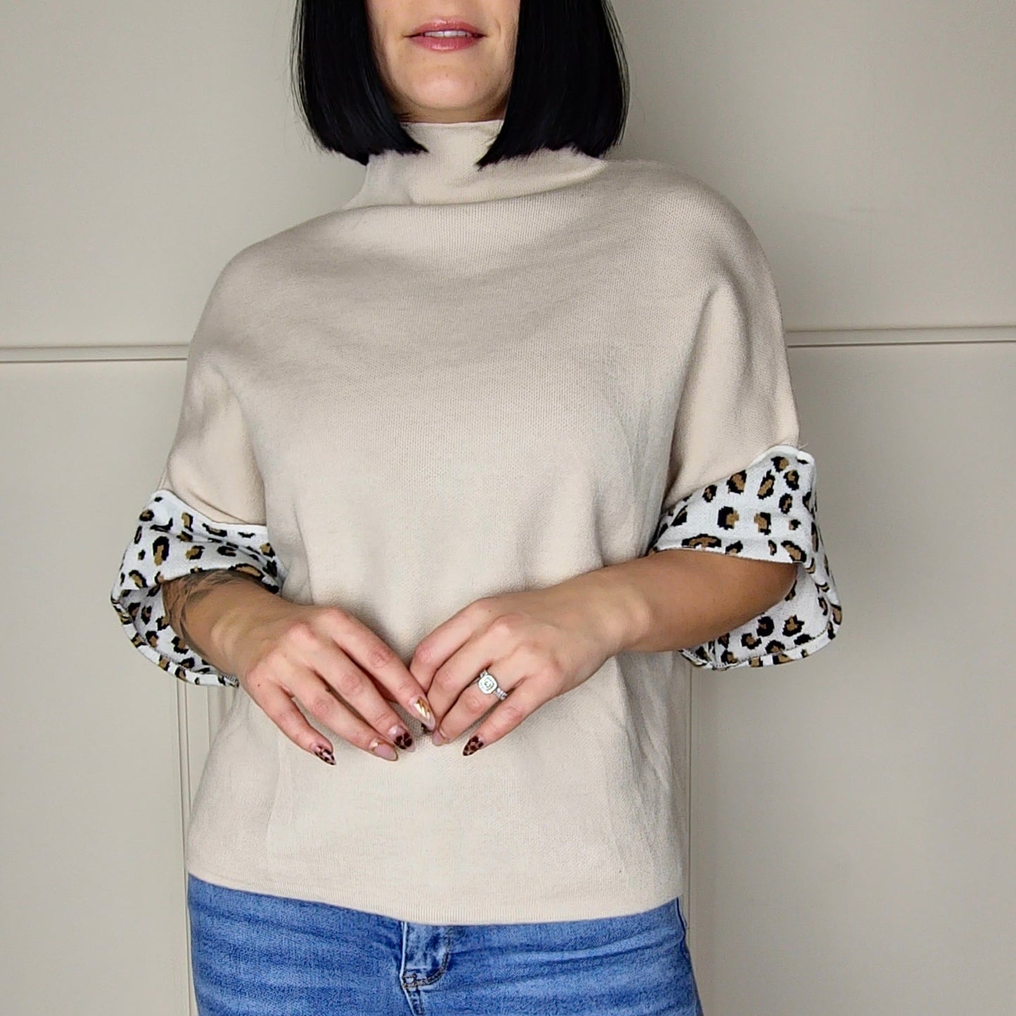 CASSANDRA - Super Soft Leopard Light Knitted Jumper