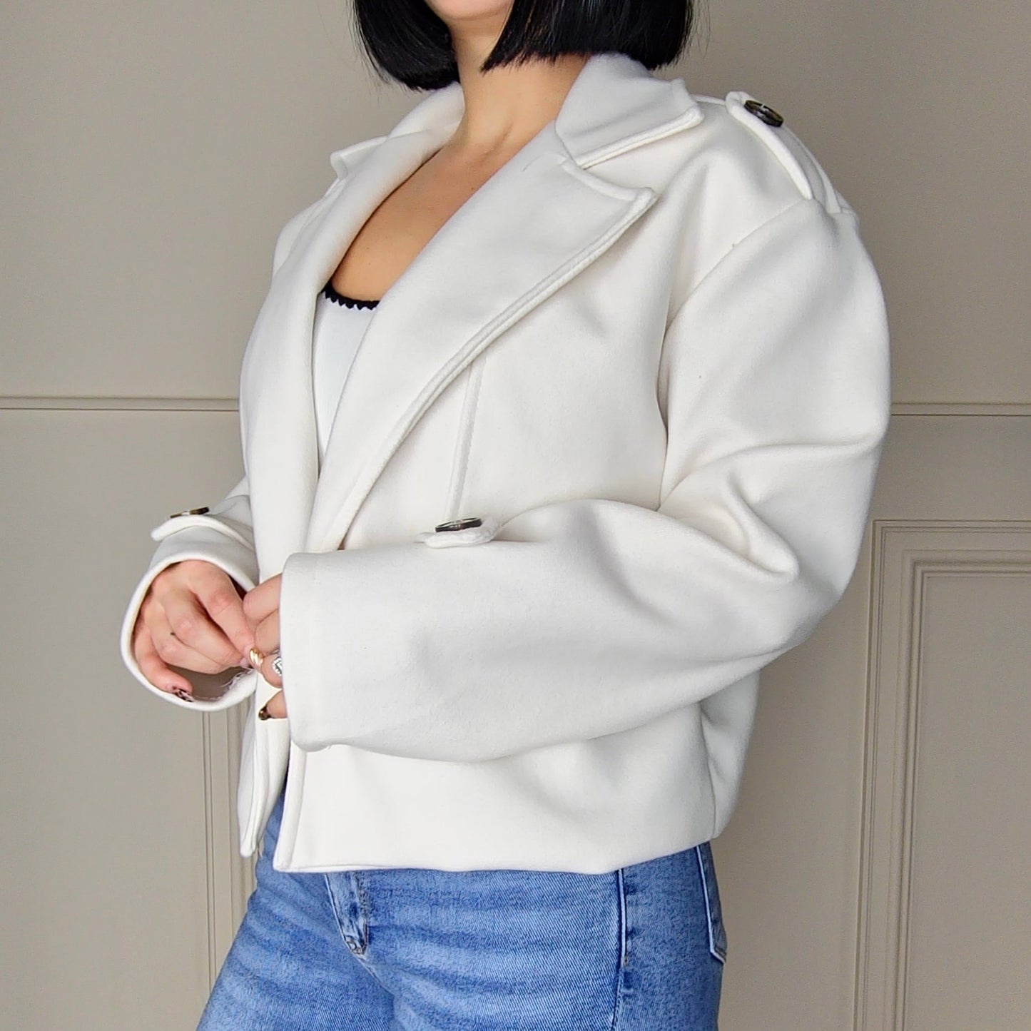 NIVA - Cropped Double Breasted Jacket