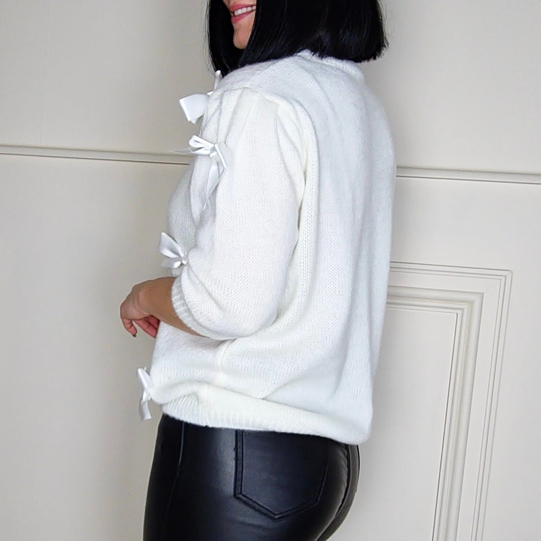 CHRISTIE - Bow Knitted Jumper