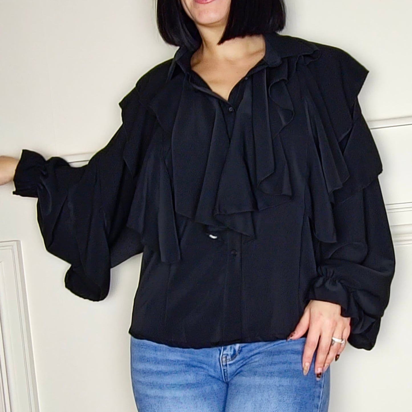 WHITNEY - Ruffle Layered Blouse