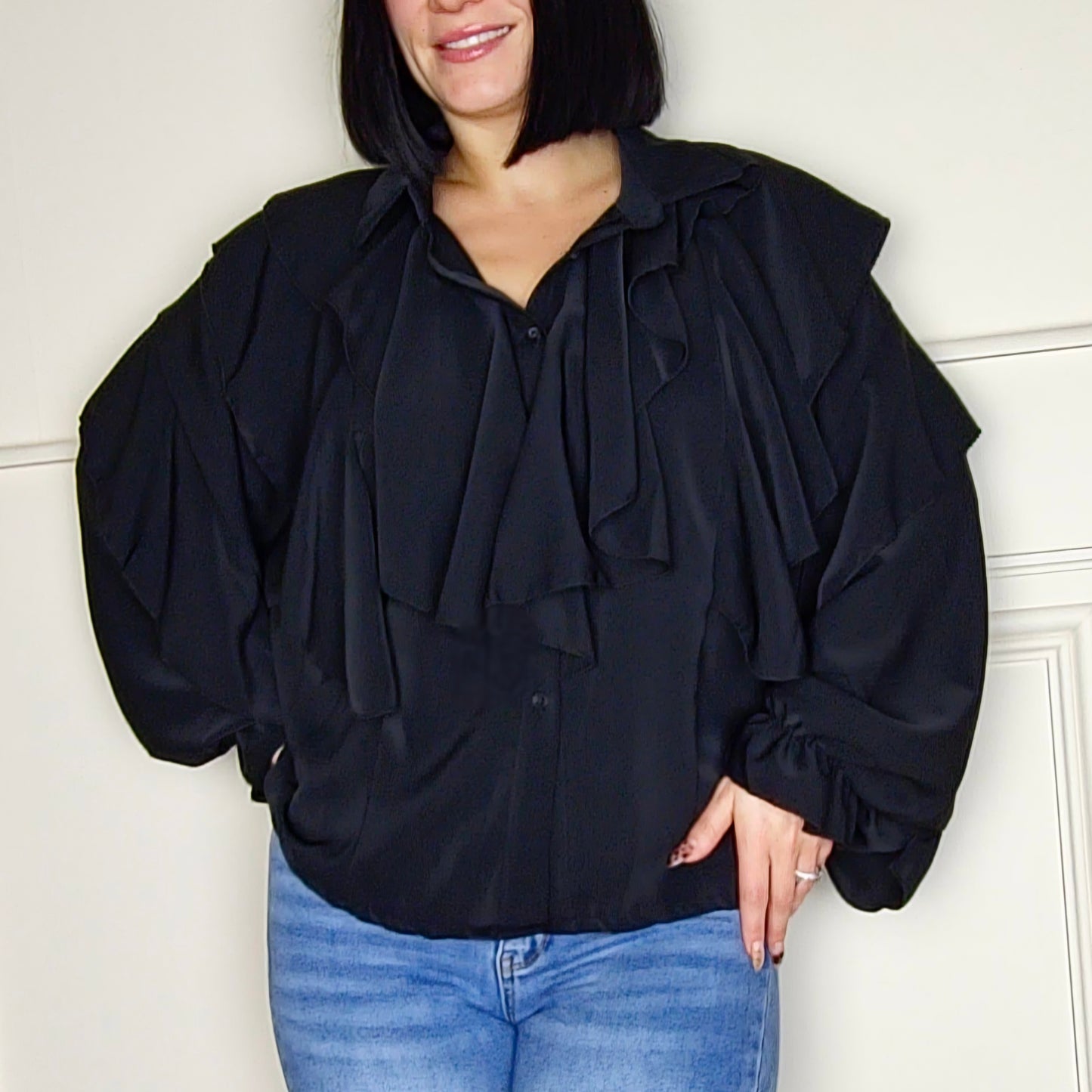 WHITNEY - Ruffle Layered Blouse