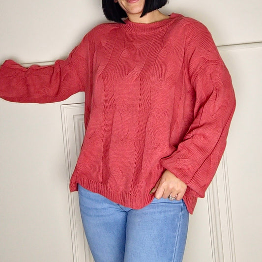 NERINA - Light Knitted Jumper Rust