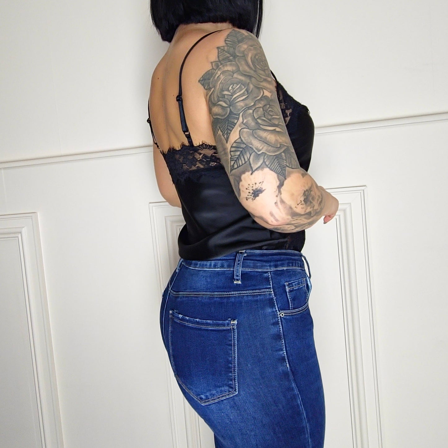 FIORA - V Neck Satin Cami Top