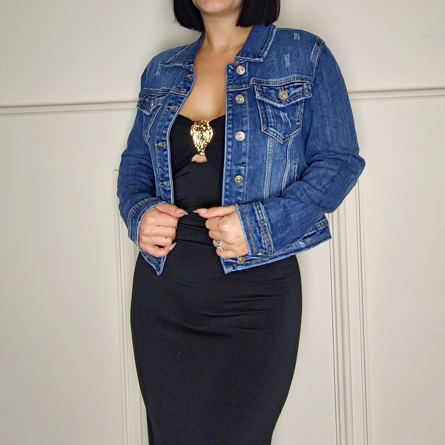 ZULA - Denim Jacket Dark Blue