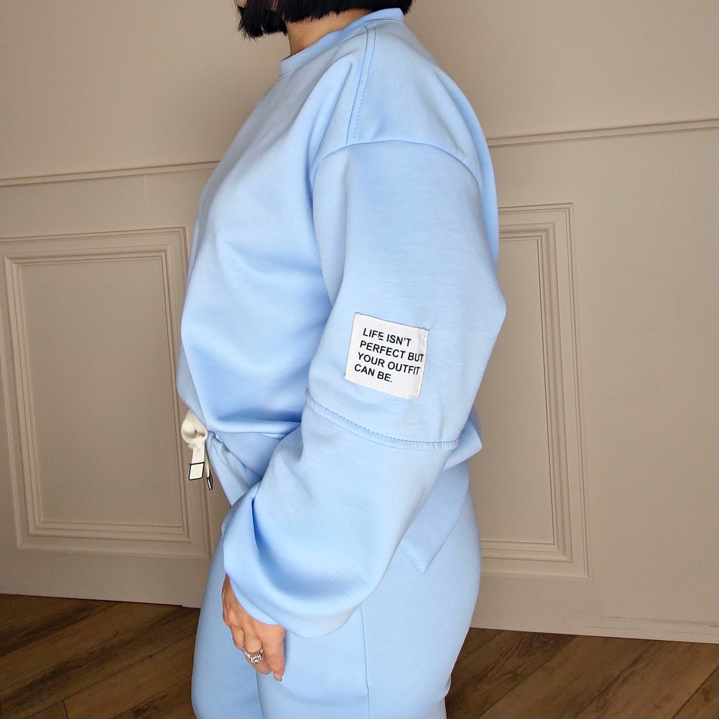TANYA - Two Piece Co-Ord Cuffed Tracksuit Baby Blue