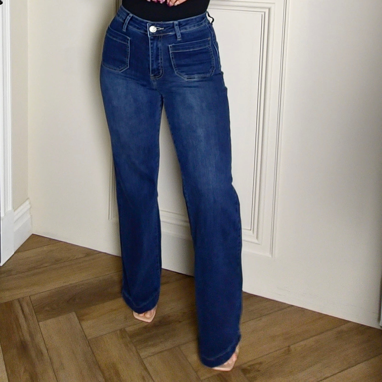 LEXA - High Waisted Stretch Wide Boot Cut Jeans