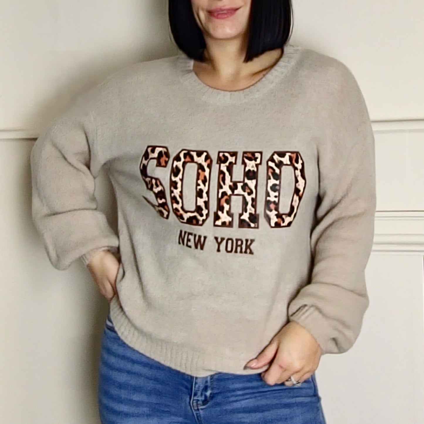 NIXI - Soho Leopard New York Alpaca Knit Jumper
