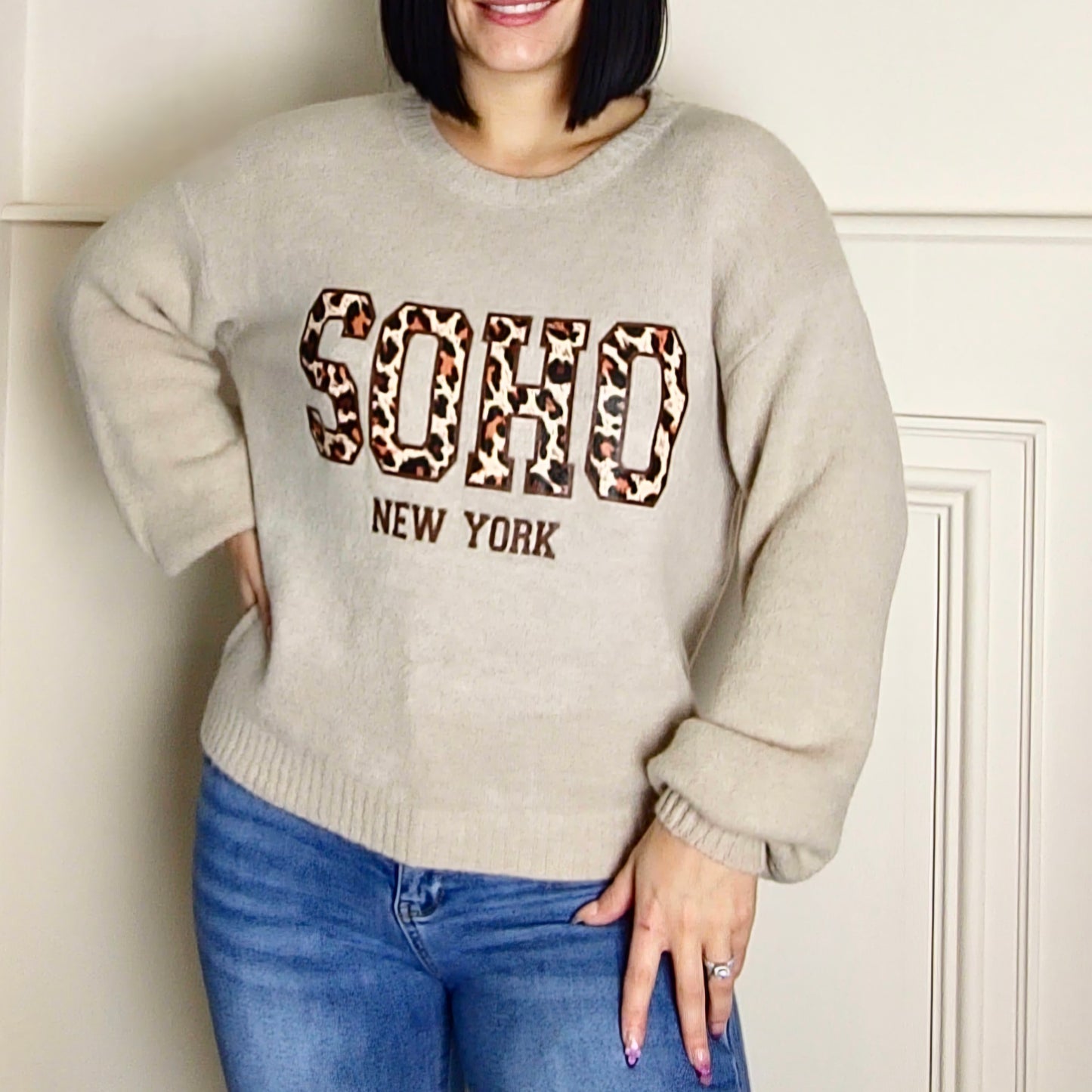 NIXI - Soho Leopard New York Alpaca Knit Jumper