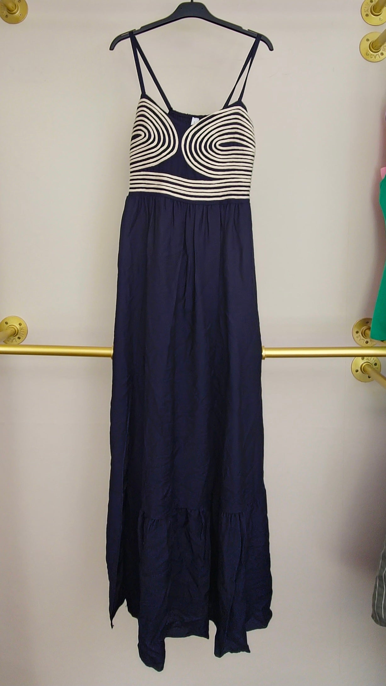 NYLA - Cami Embroidered Detail Maxi Navy