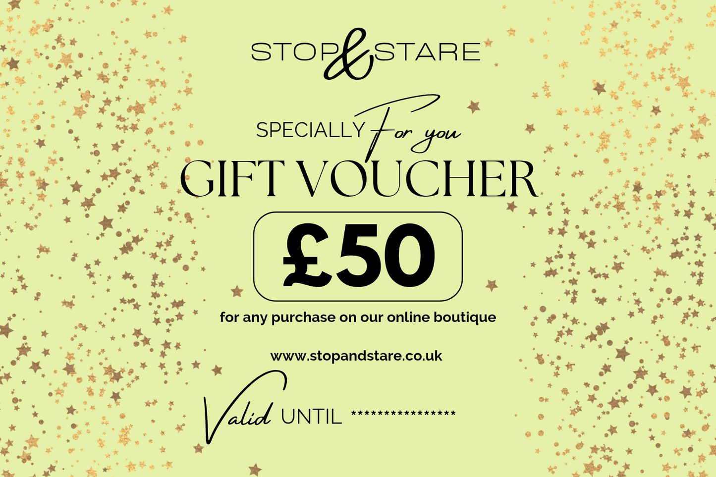 Stop & Stare Gift Voucher