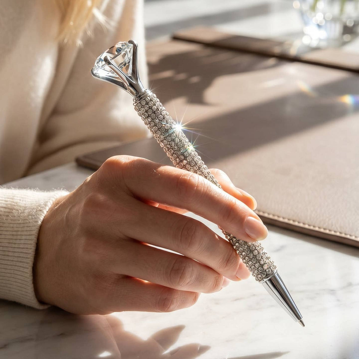 THE DIAMOND SCRIPT - Crystal Diamond Ballpoint Pen