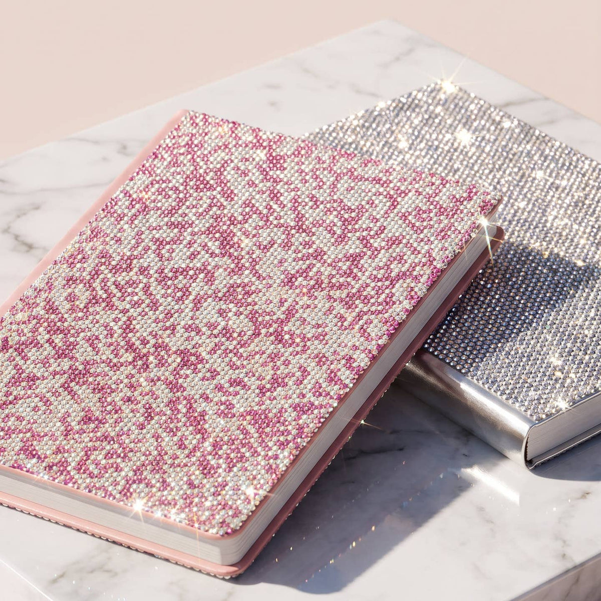THE SPARKLE & SCRIPT - A5 Crystal Notebook Pink
