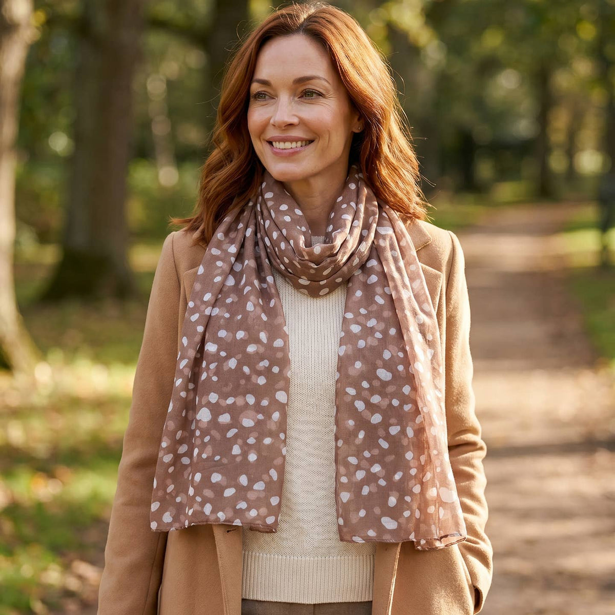 FAWN - Deer Print Lightweight Scarf