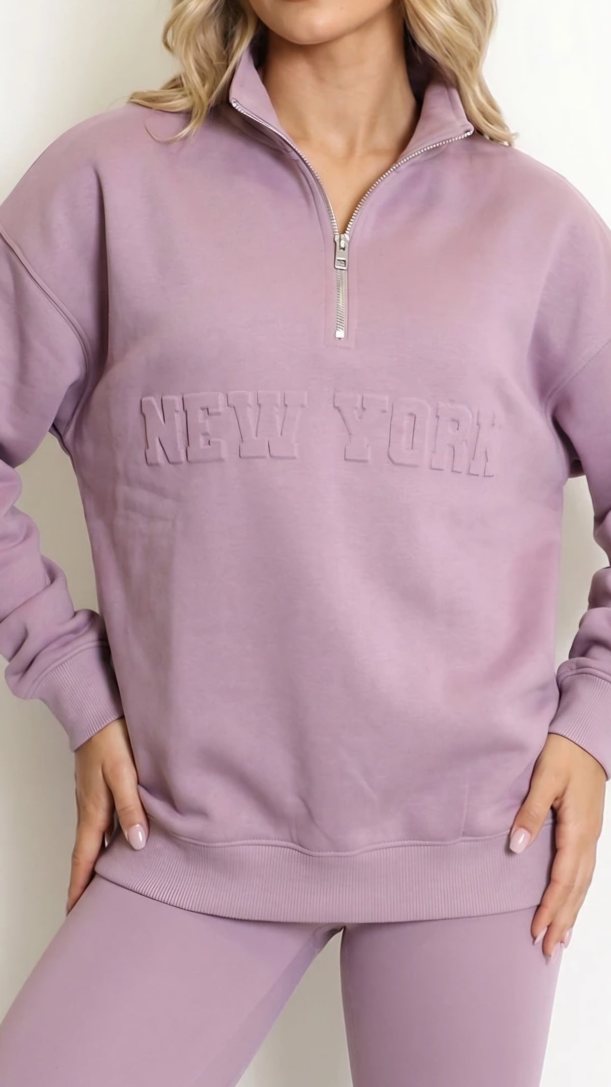 NEW YORK - Embossed Fleece Lined Jumper Maeve