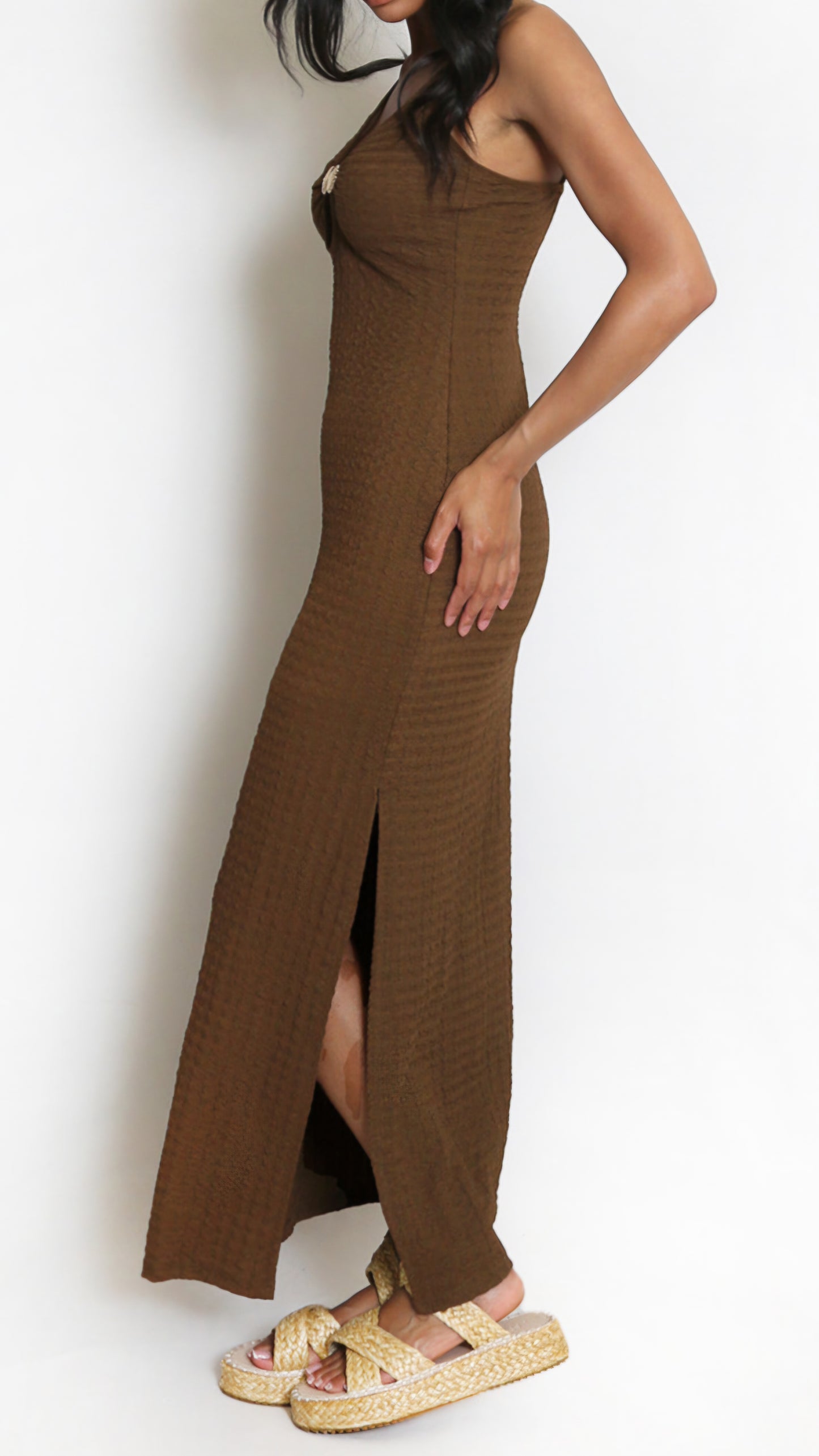 SHELLEY - Shell Buckle Maxi Dress