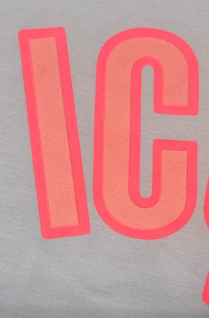 ICONIC CLUB - Oversized Graphic Tee Blue