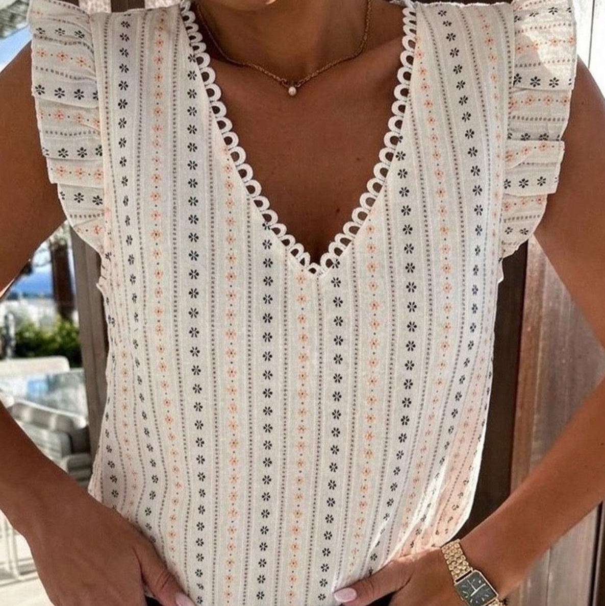 ROSALIE - Lightweight Cotton Linen Blend Top