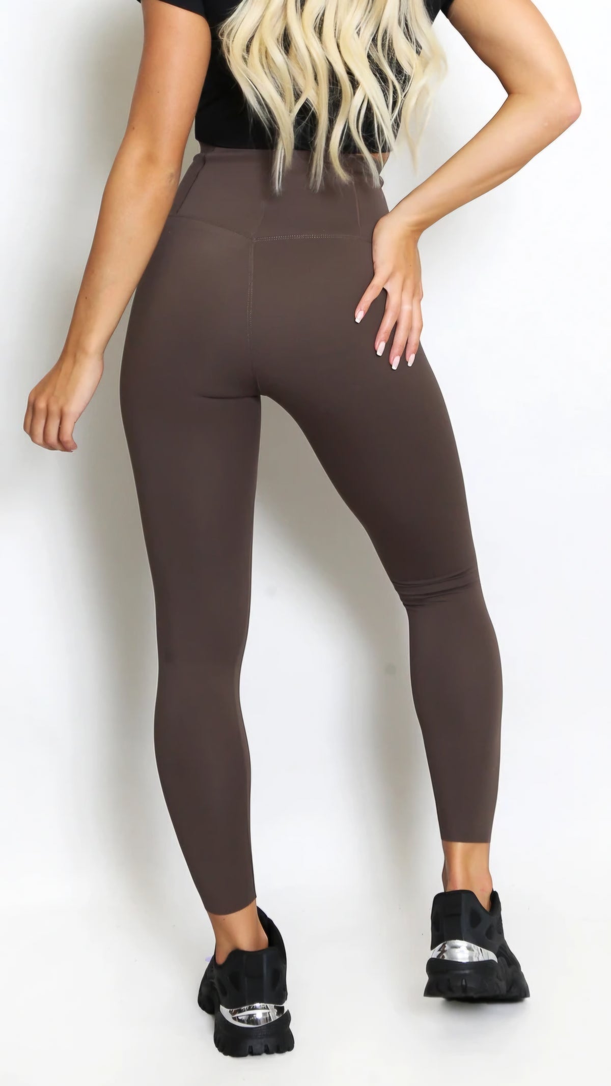 TALIA - High Waisted Sculpting Energy Leggings Chocolate