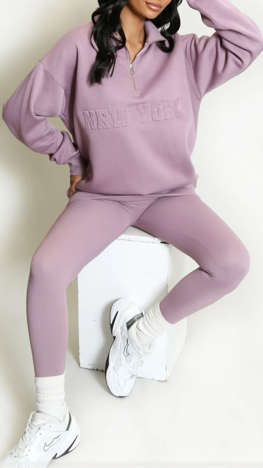 NEW YORK - Embossed Fleece Lined Jumper Maeve